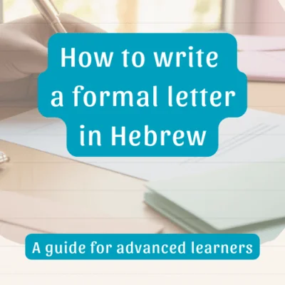 how to write a formal letter