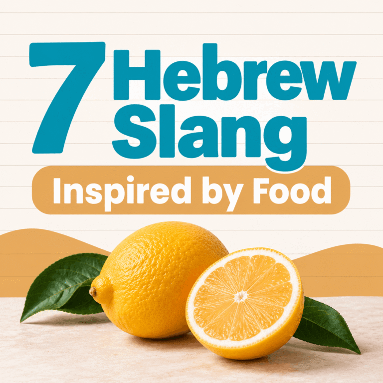 Israeli Hebrew slang, Hebrew food expressions
